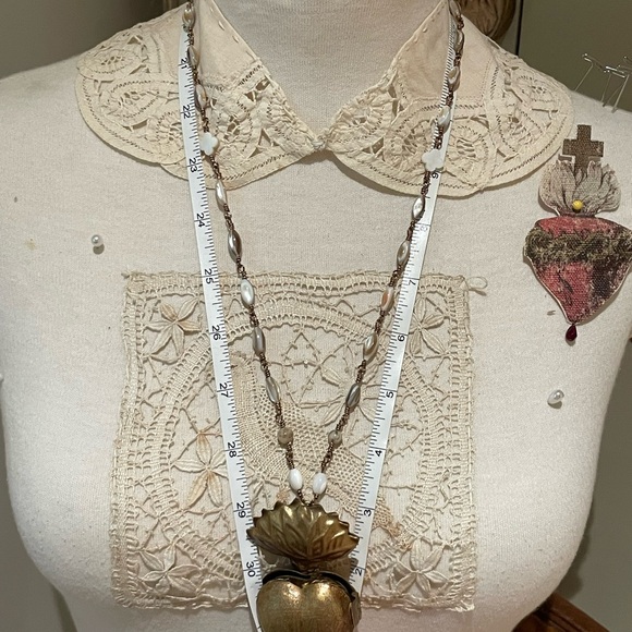 French Reliquary Inspired Sacred Heart Brocante Charlotte antique Limited qty - Picture 10 of 15